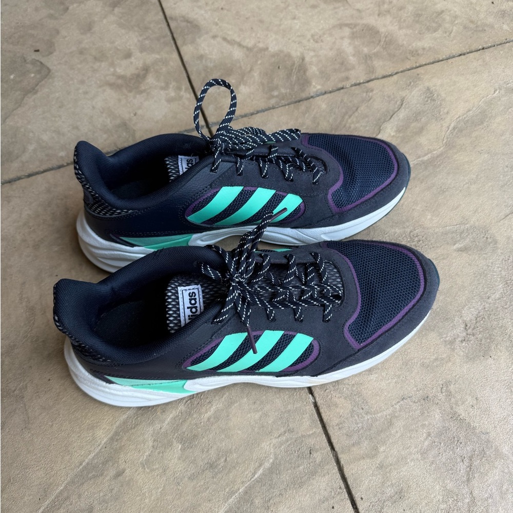 Adidas Navy and Teal Valasion Shoes